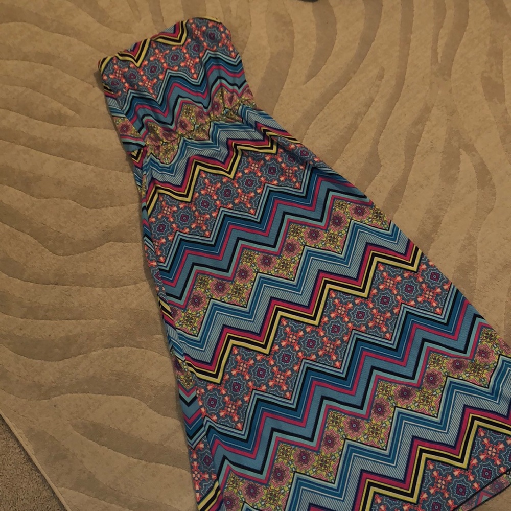 Strapless Sundress small bright colors